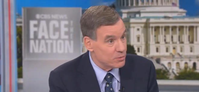 top senate intel democrat goes on cbs and calls out network for carrying trump's speech