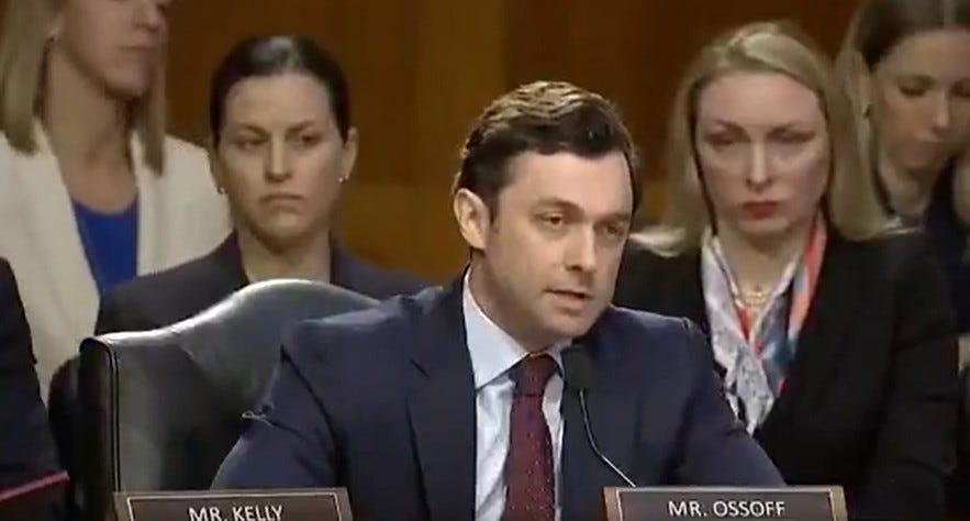 sen. jon ossoff destroys trump dni pick jay clayton with one question