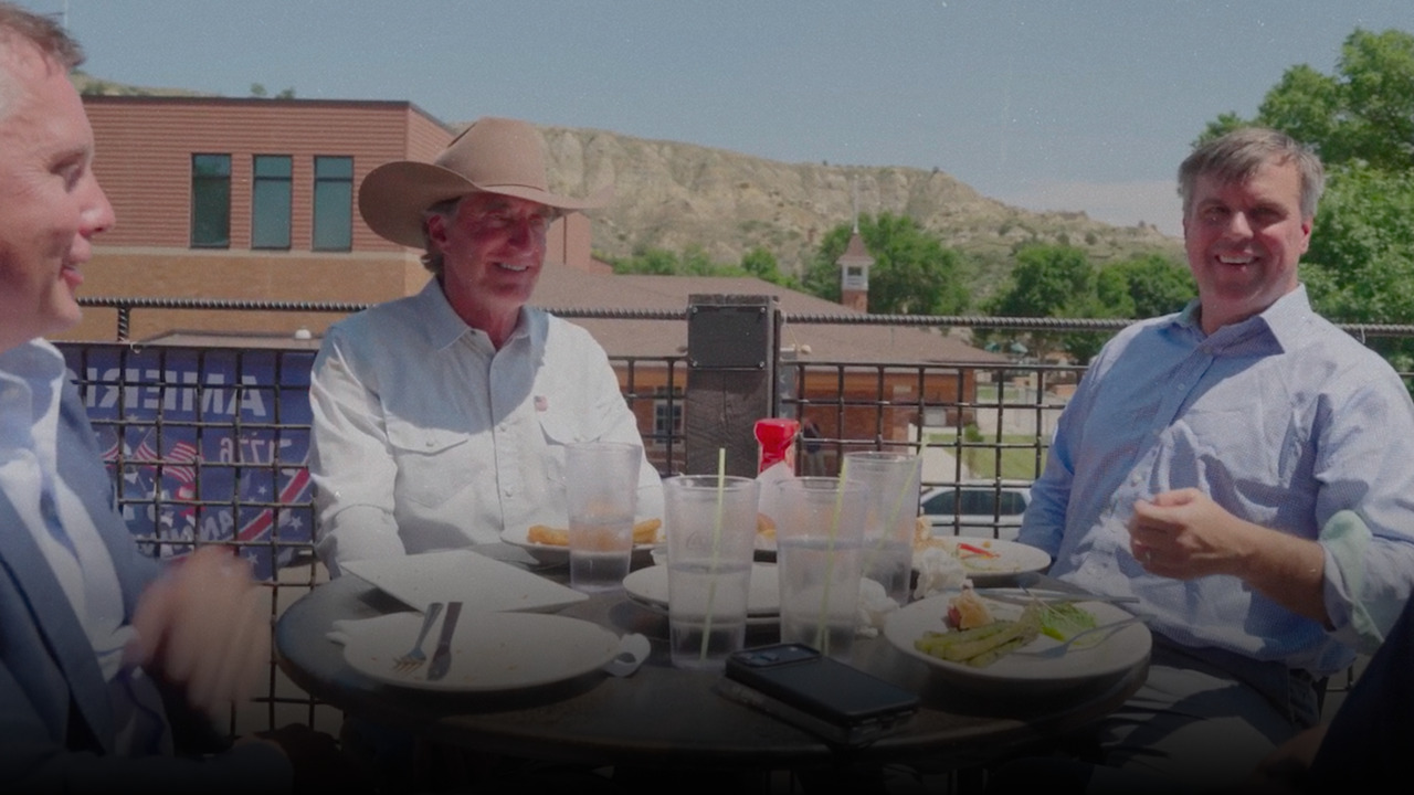 north dakota leaders talk trump & teddy roosevelt over bison burgers