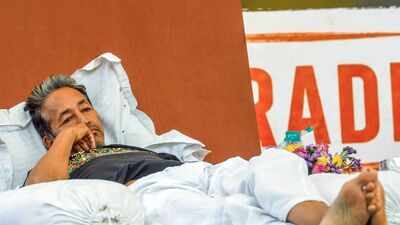aiims expert backs urgent care for sonam wangchuk, activist denies | india news