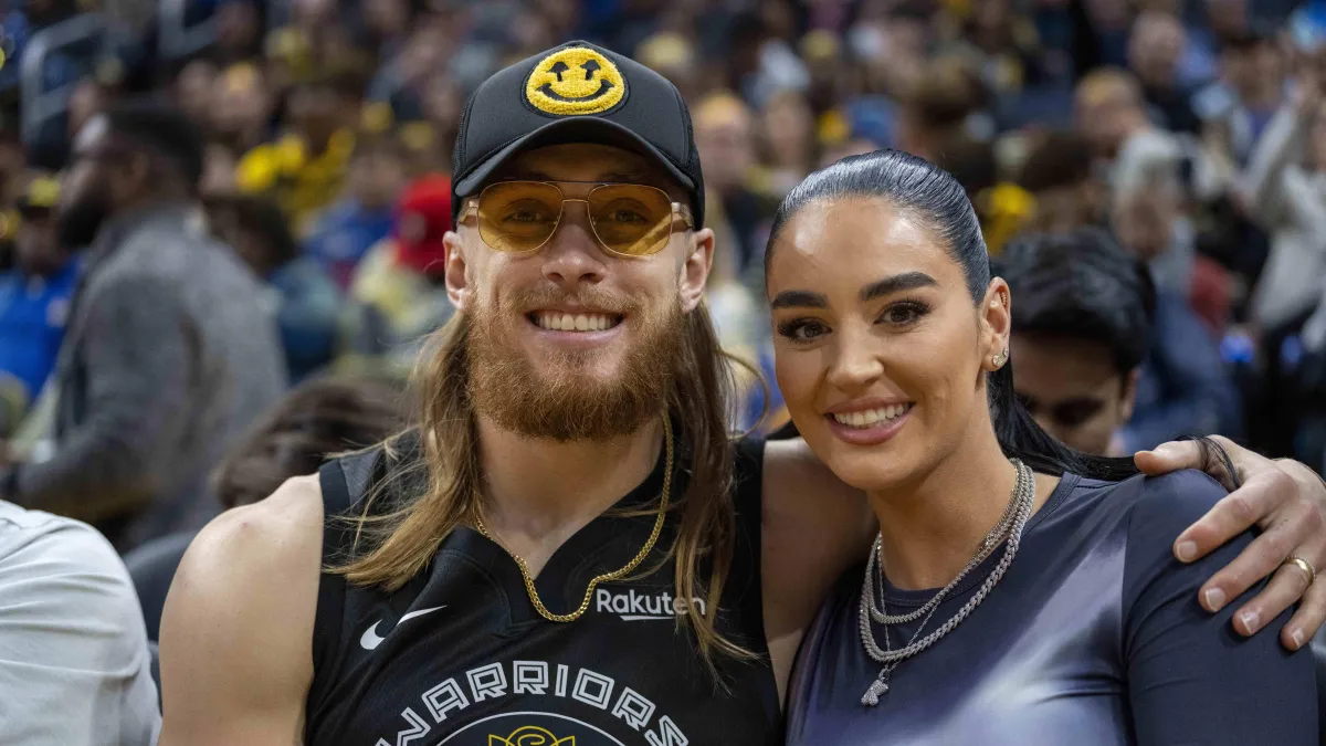 george kittle's wife claire wows in red swimsuit for 'girls trip'