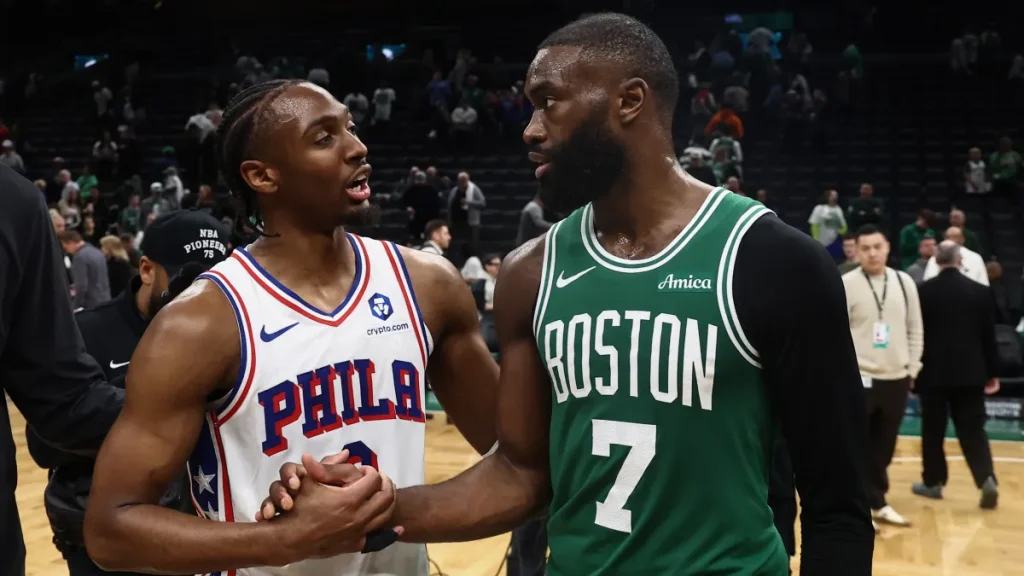 tyrese maxey admits he has to sacrifice to play with lebron james and jaylen brown