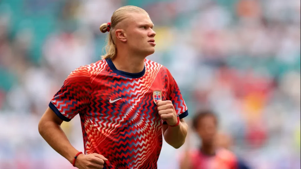 erling haaland cuts iconic long blond locks in new look, girlfriend isabel haugseng johansen reacts