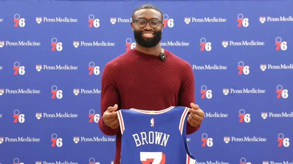 tyrese maxey is glad jaylen brown has embraced philadelphia so quickly