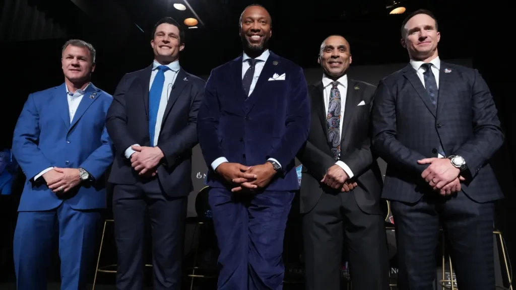 when is the nfl hall of fame ceremony in 2026? time, tv schedule, channel for drew brees, larry fitzgerald, more