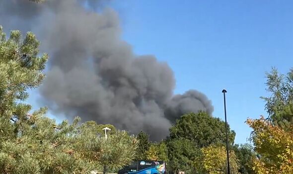 slough fire live: huge blaze near station as smoke seen for miles in uk town