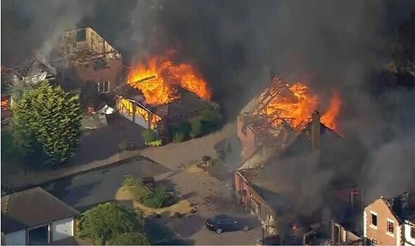 stourbridge fire live: child among 10 injured after 'apocalyptic' fire engulfs houses