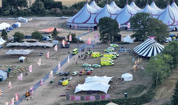 big church festival live: man dies and at least six injured in 'serious incident'