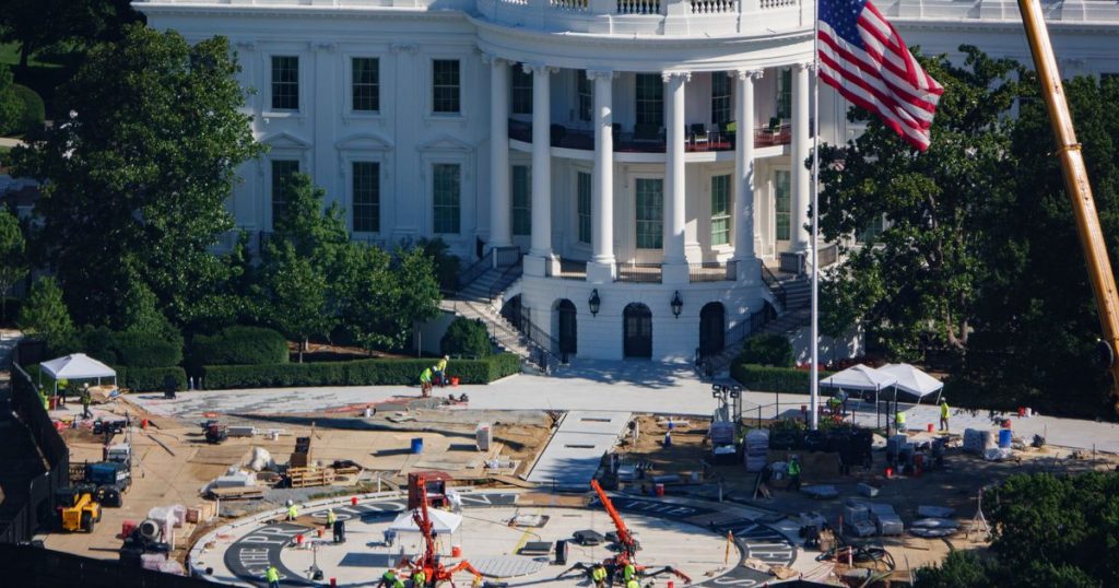 trump is making another big mess with the white house helipad