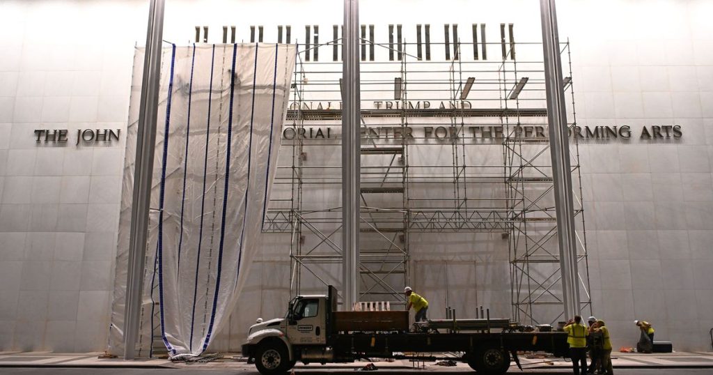 trump loyalists are trying to put his name back on the kennedy center