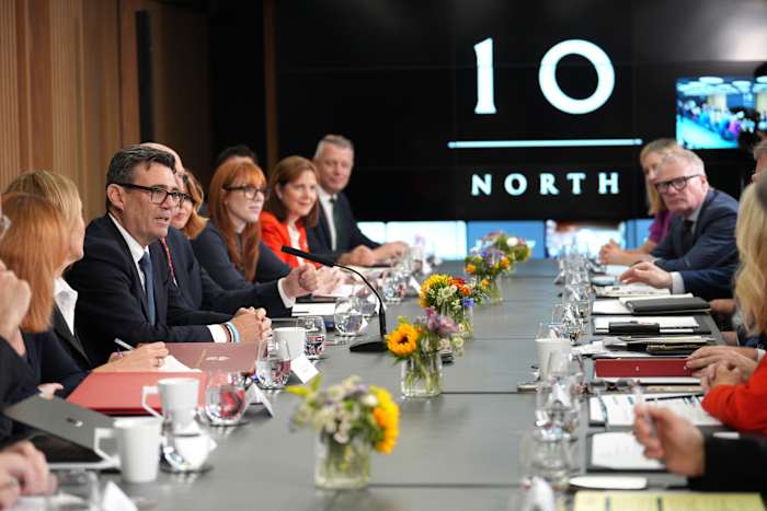 britain’s new leader shifts power from downing street to manchester with ‘no. 10 north’