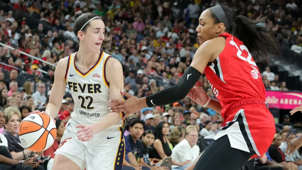 where to watch fever vs. aces today: channel, time, tv schedule, live stream for caitlin clark, a'ja wilson game