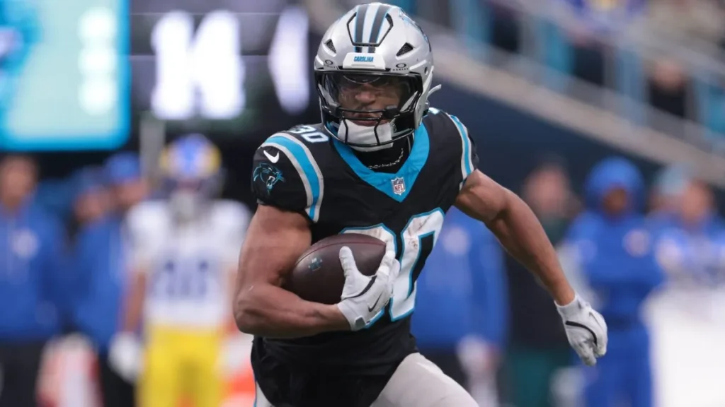 panthers reveal rb plan for jonathan brooks, chuba hubbard for week 1
