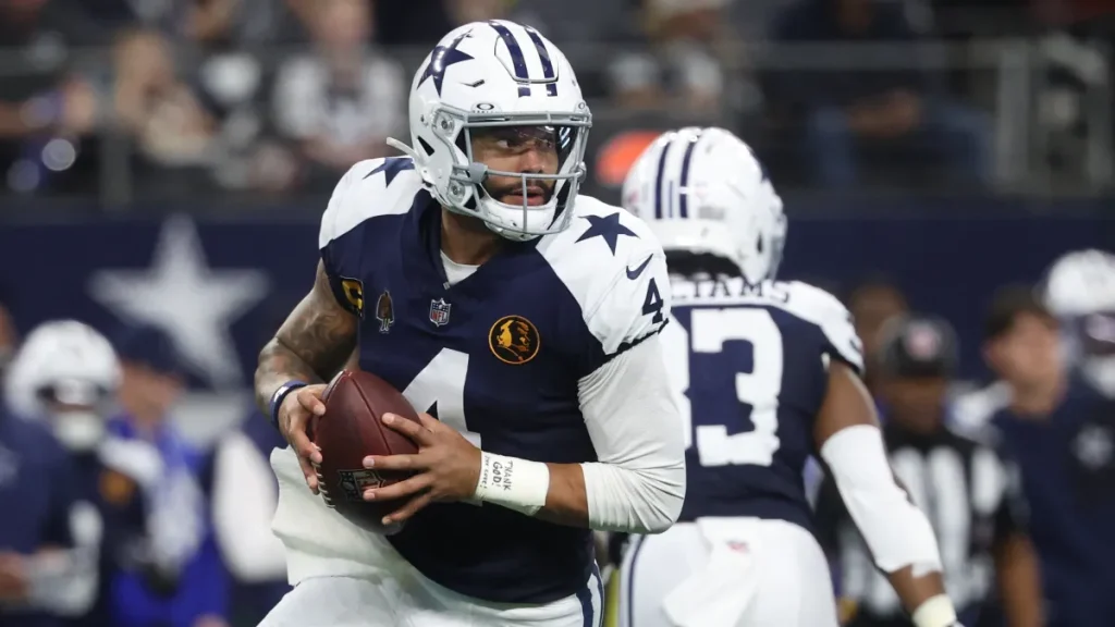 cowboys' dak prescott catches heat from seahawks booth over playoff record