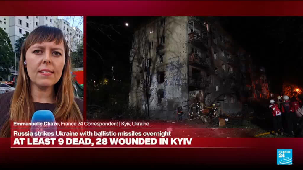 at least 9 dead, 28 wounded in kyiv after russian strikes