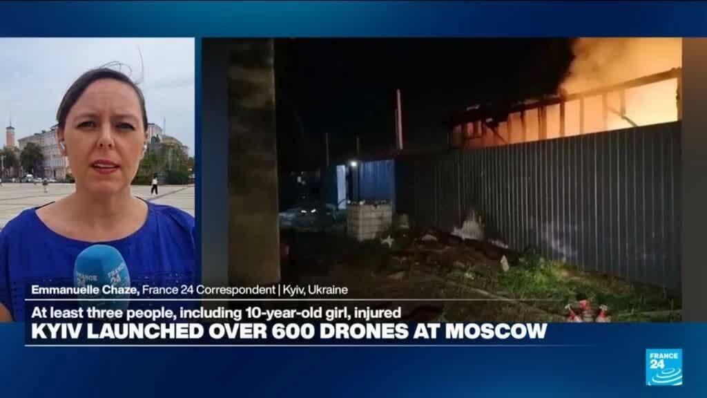 ukraine launches over 600 drones at moscow region