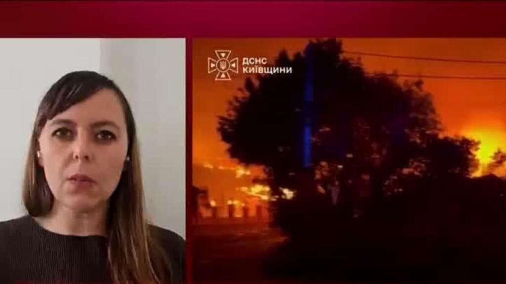 warehouse hit by russian attack stored munitions, zelensky says