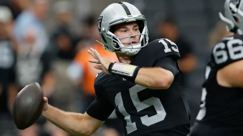 raiders' 2027 mock draft from espn lands texas wr for fernando mendoza