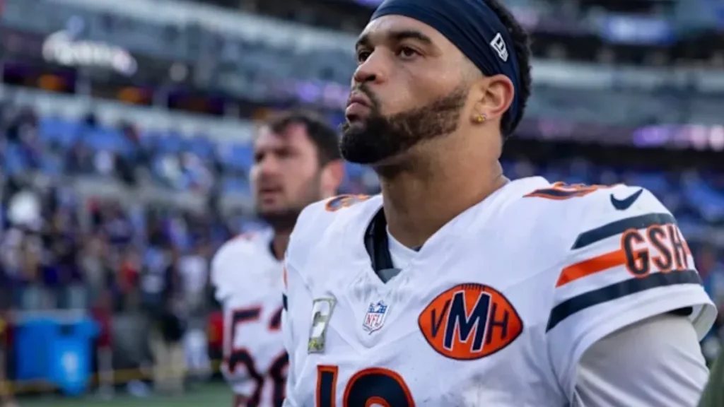 bears' caleb williams gets a wake up call in jared goff, jordan love comparison