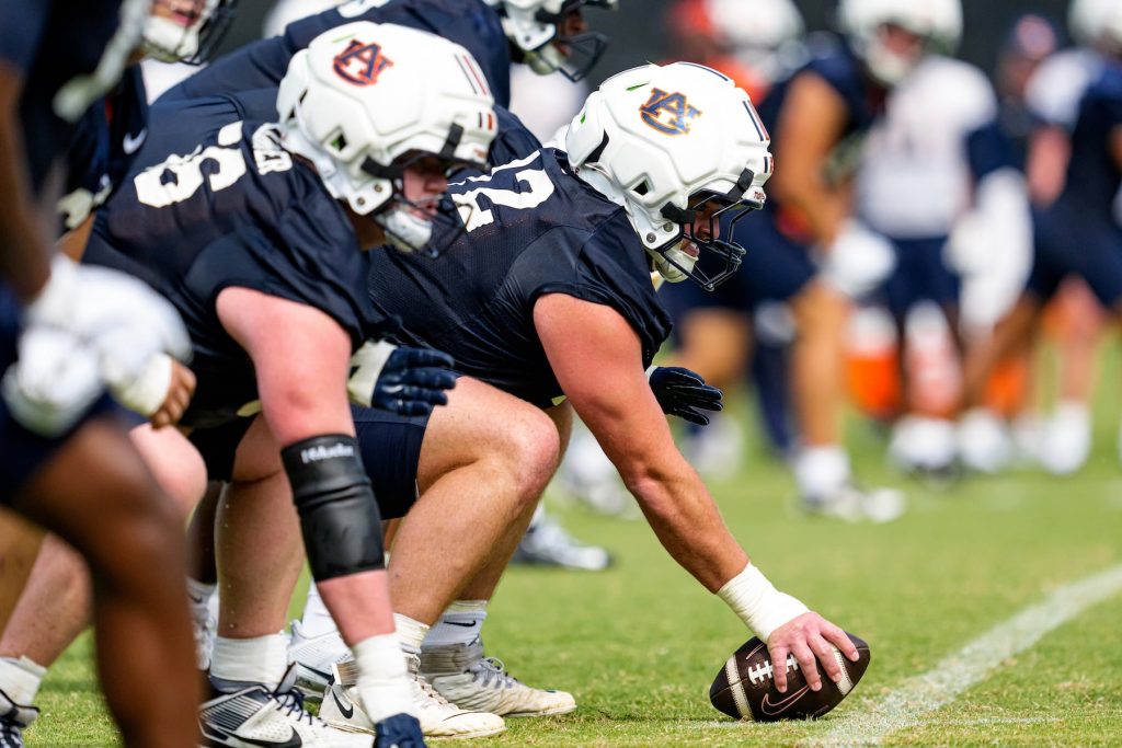 auburn offensive line practice notes: simmons, ramil prove starter status