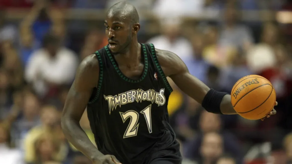 kendrick perkins celebrates kevin garnett's number being retired in minnesota