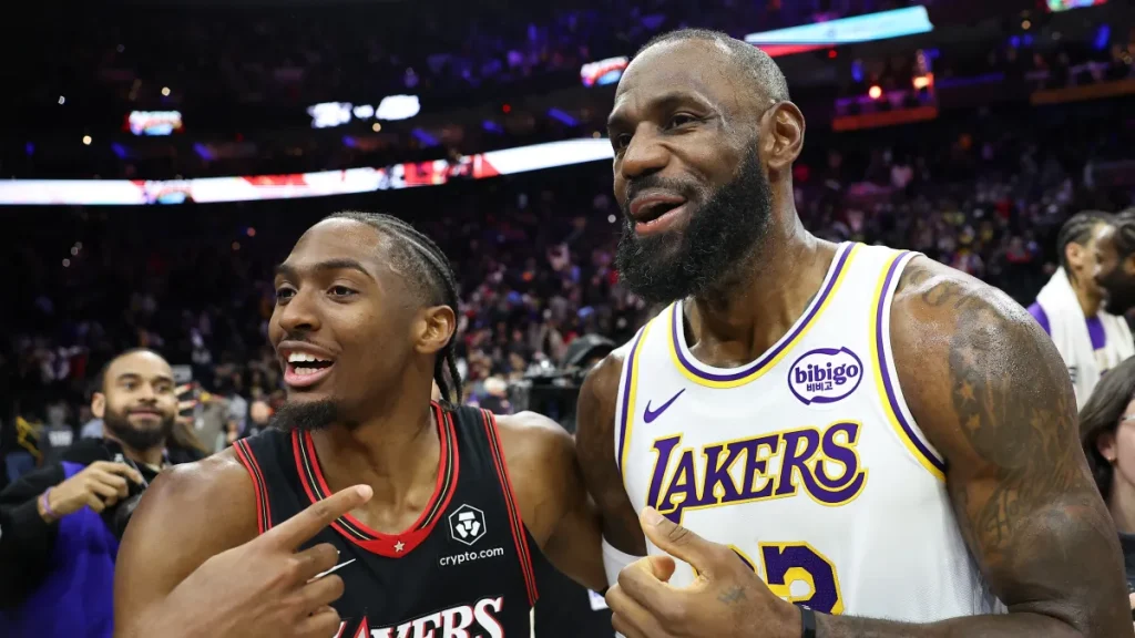 tyrese maxey breaks down what it was like to recruit lebron james to the 76ers