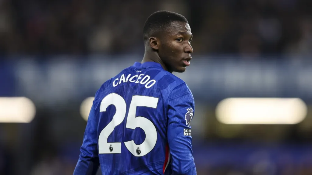 where is moises caicedo? chelsea midfielder absent from blues squad to face fulham in premier league opener