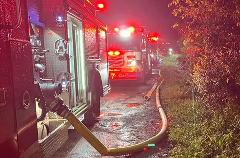 bridgeport fire department heads battle on structure fire, but single family home is “completely leveled”