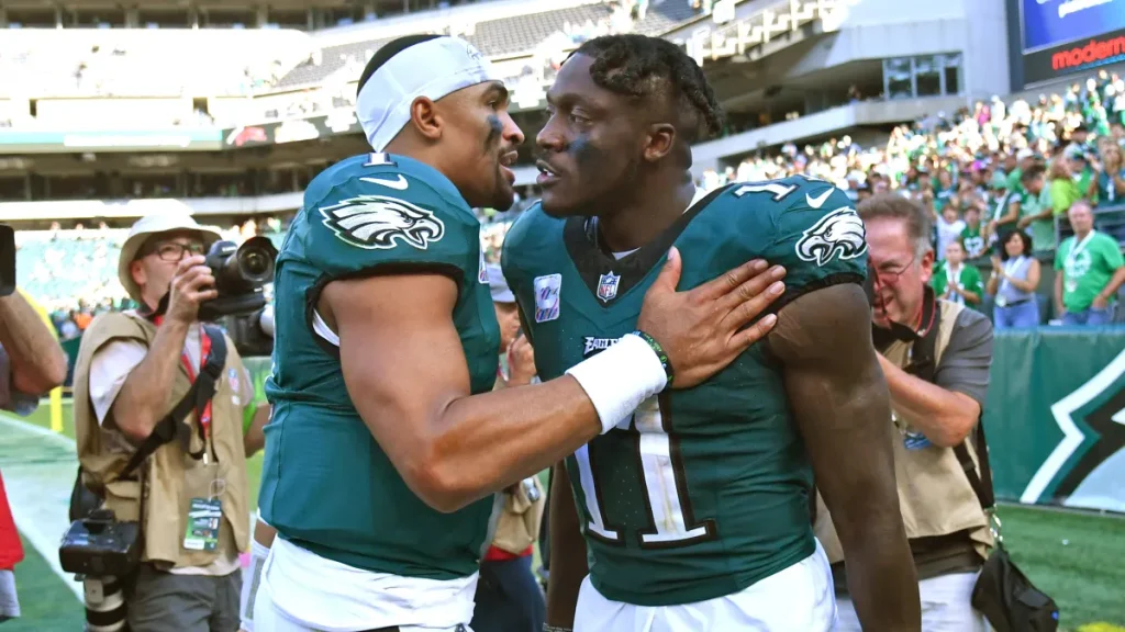 a.j. brown reveals he has not talked with jalen hurts since eagles patriots trade