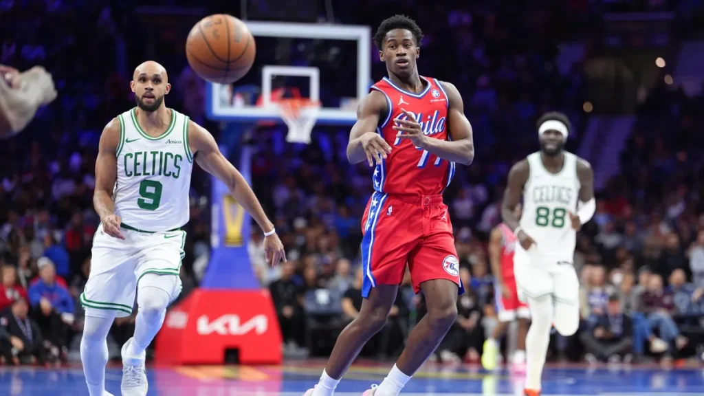 VJ Edgecombe had to control his excitement when talking to new teammate LeBron James vj edgecombe had to control his excitement when talking to new teammate lebron james