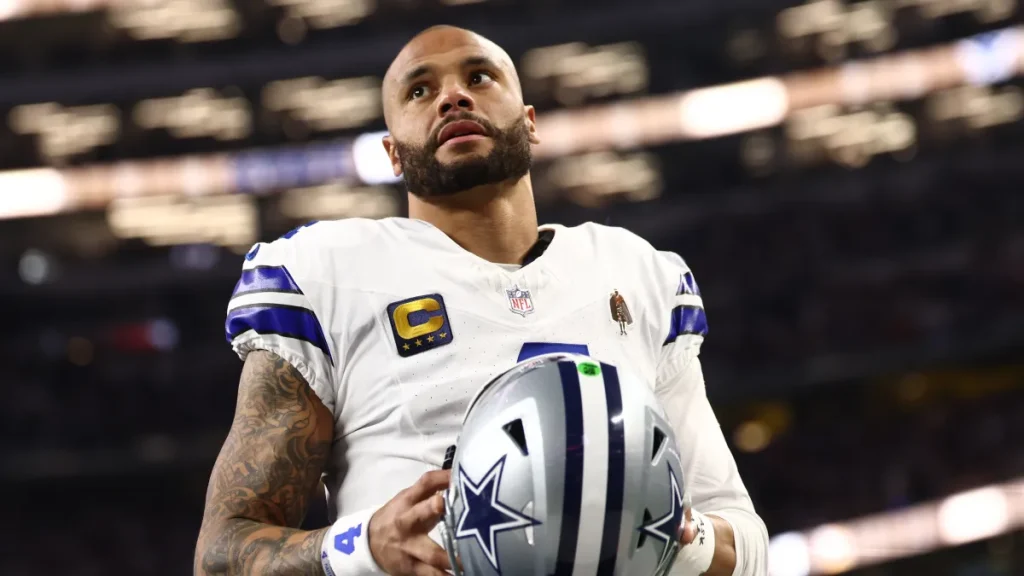 cowboys' dak prescott projected to be behind jared goff in hall of fame race by espn