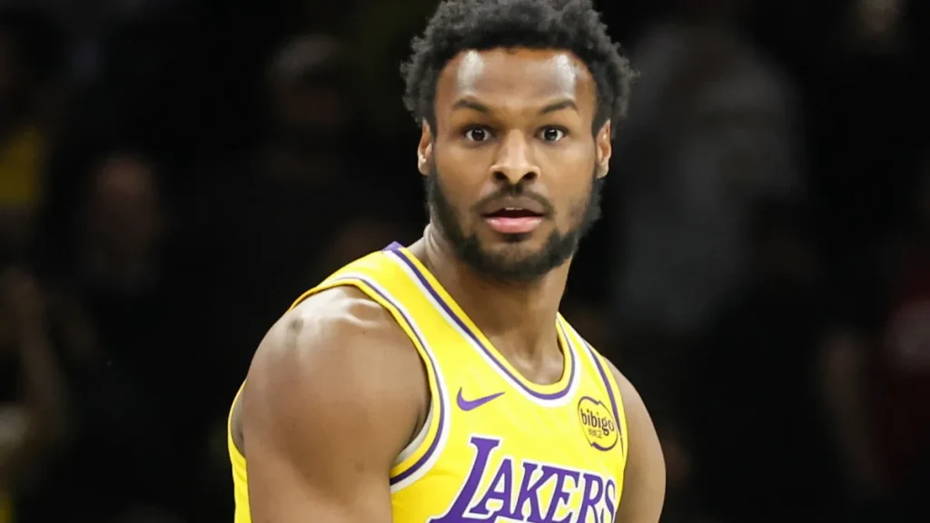 viral bronny james workout video has lakers fans losing their minds