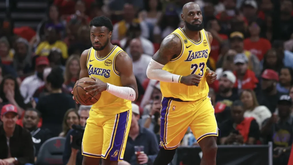 76ers' lebron james and lakers' bronny james set to make nba history on christmas day