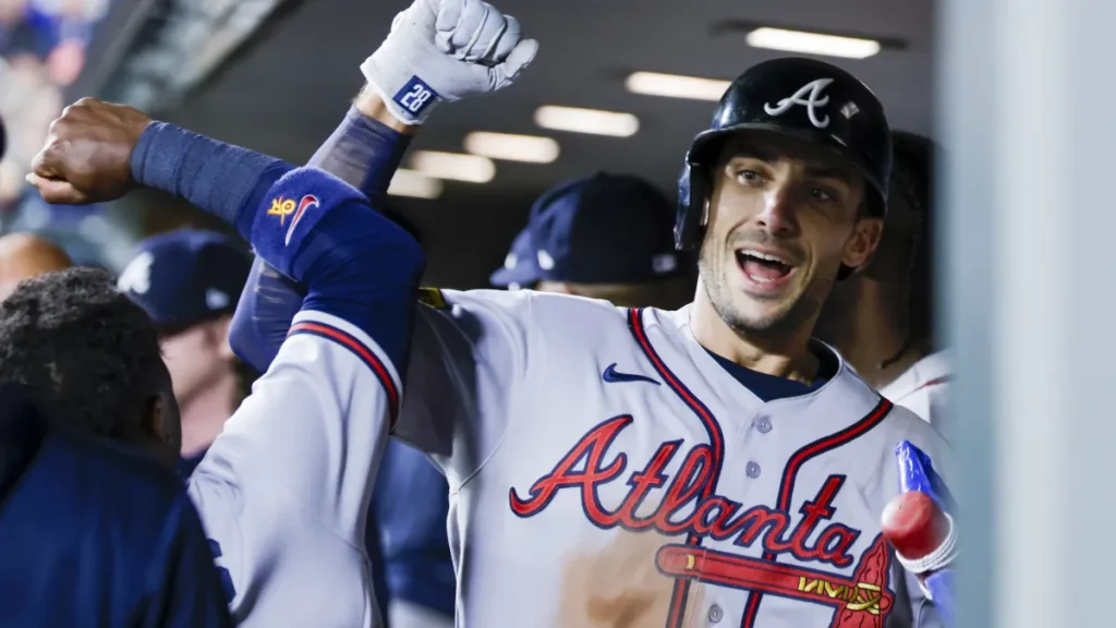 braves' matt olson plays in 896th straight mlb game, passes hall of famer