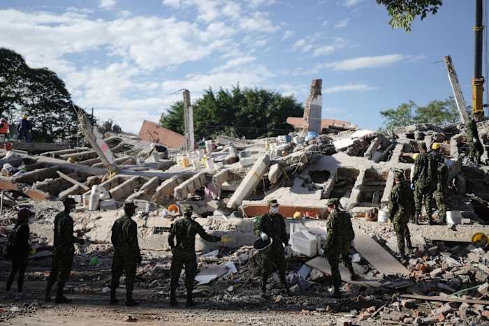 rescuers call for silence around earthquake rubble as window for survival narrows in colombia