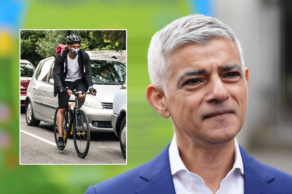 sadiq khan ‘proud’ to install 450km of cycle lanes across london