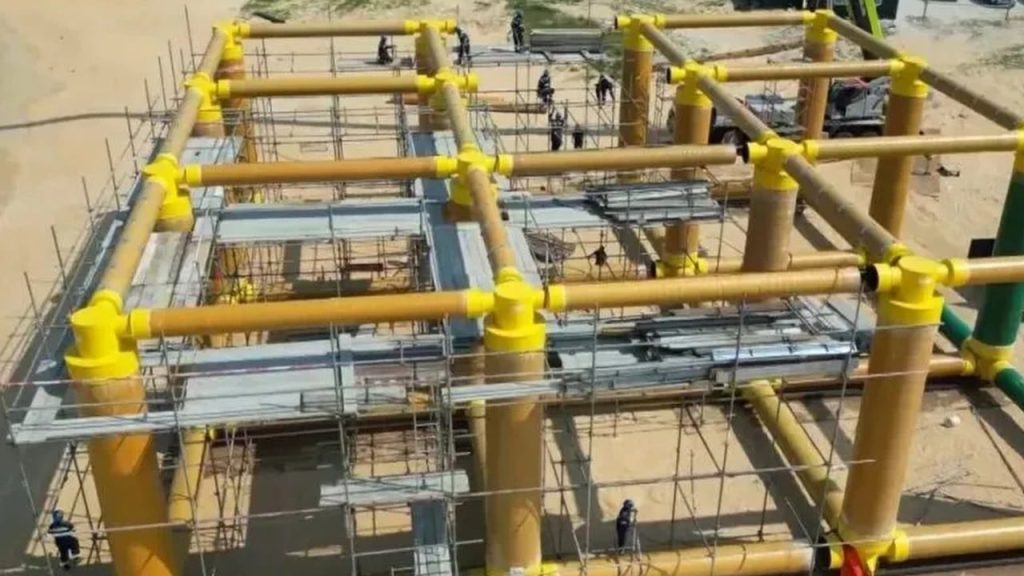 china launches world’s first 100kw bamboo built floating solar farm off shandong coast
