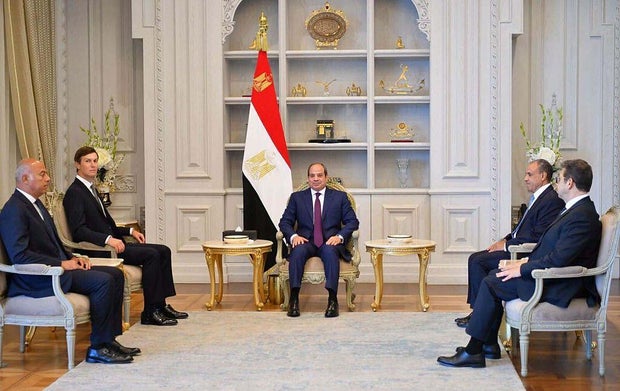 jared kushner met with hamas leaders in egypt to discuss gaza peace road map