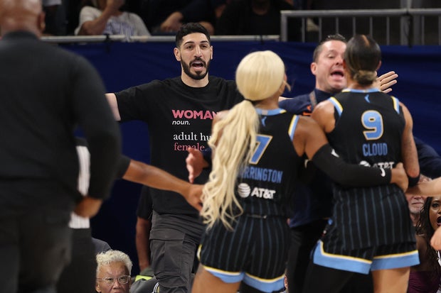ex nba center enes kanter freedom ejected from wnba game after being confronted by chicago sky star natasha cloud