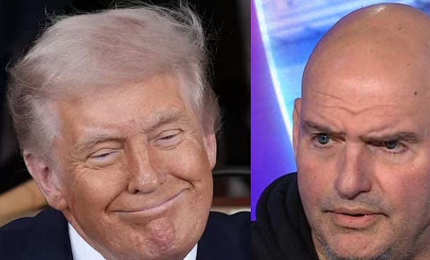 the ultimate betrayal: john fetterman is taking requests from trump