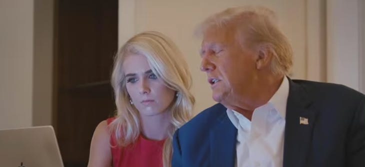 as natalie harp rumors swirl, mia melania trump pops back up
