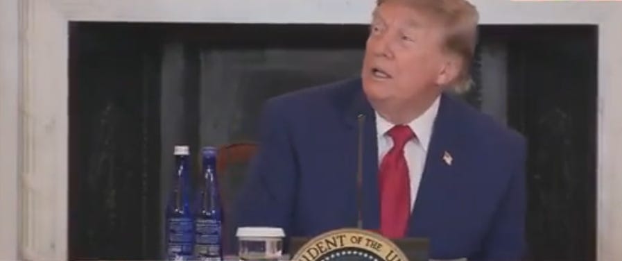 trump admits he is stealing things from government buildings
