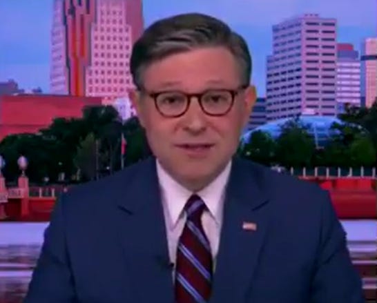 speaker mike johnson goes on fox news and dies a slow and painful death