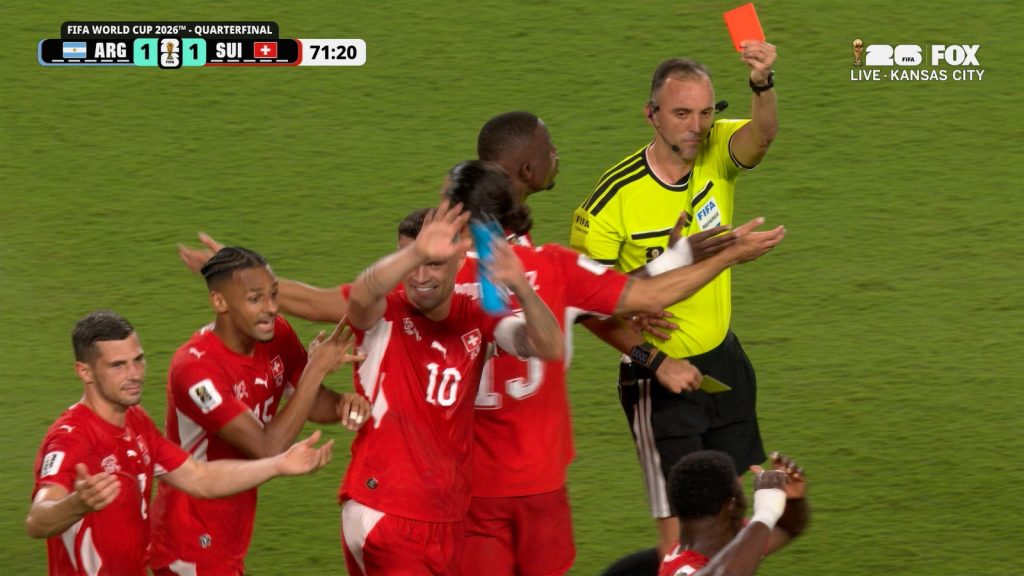 was switzerland’s red card vs. argentina at the world cup a mistake?