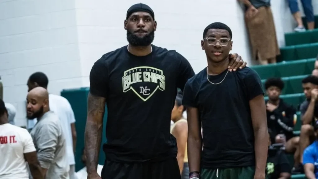 LeBron James' son Bryce James channels dad with block and 3-pointer abroad lebron james' son bryce james channels dad with block and 3 pointer abroad