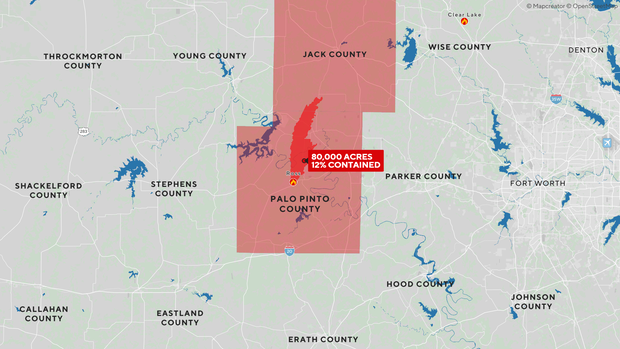 ross fire explodes to over 80,000 acres in north texas, forcing evacuations and school closures