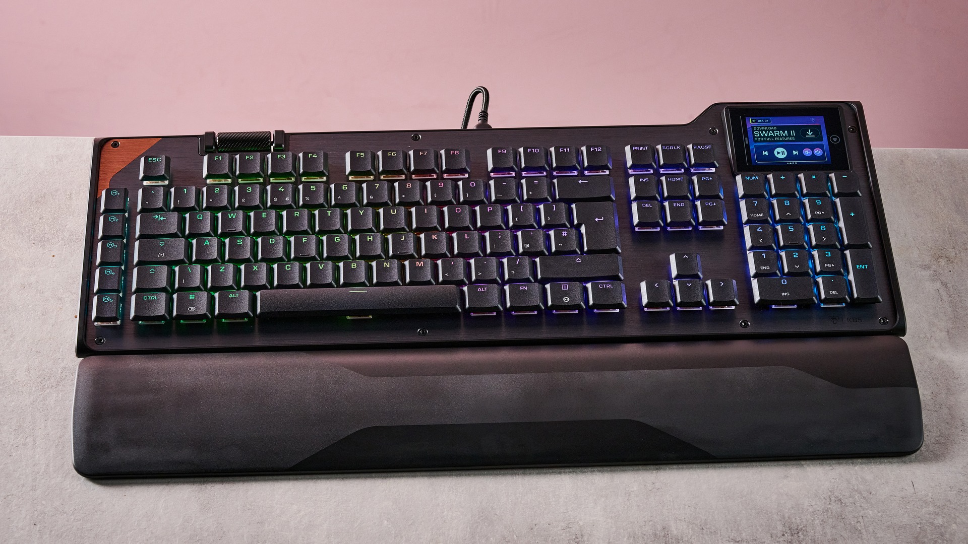 turtle beach command series kb5 review: a large gaming keyboard that needs a heavy touch