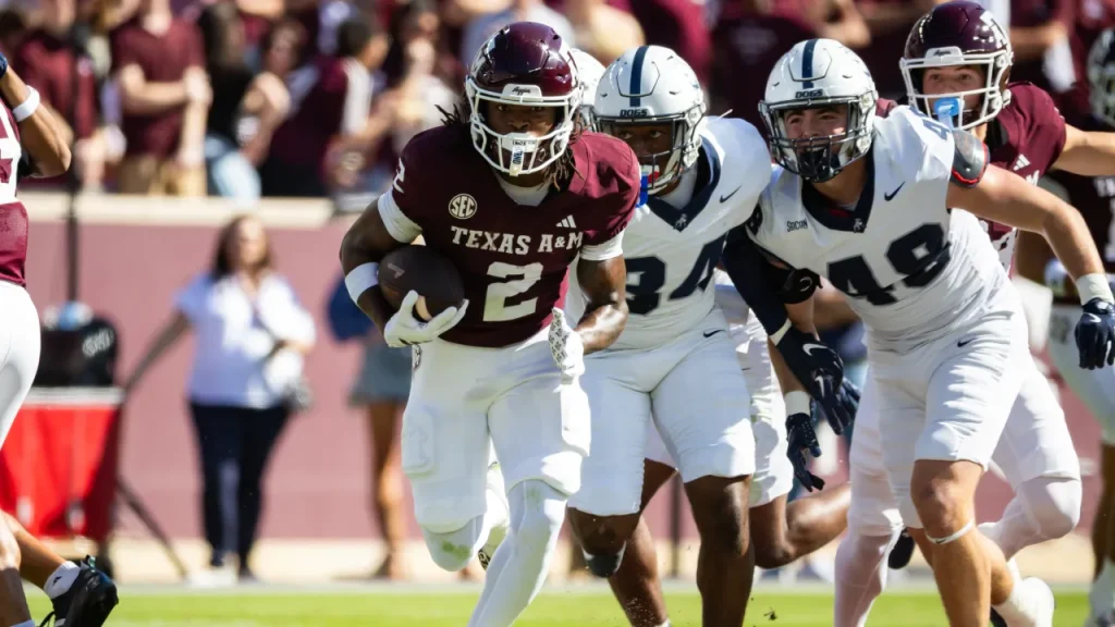 terry bussey injury update: texas a&m wr carted off after opening kickoff