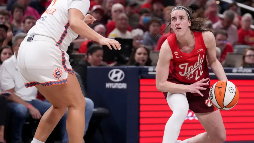 watch: caitlin clark launches absurd logo 3 in team usa’s world cup opener