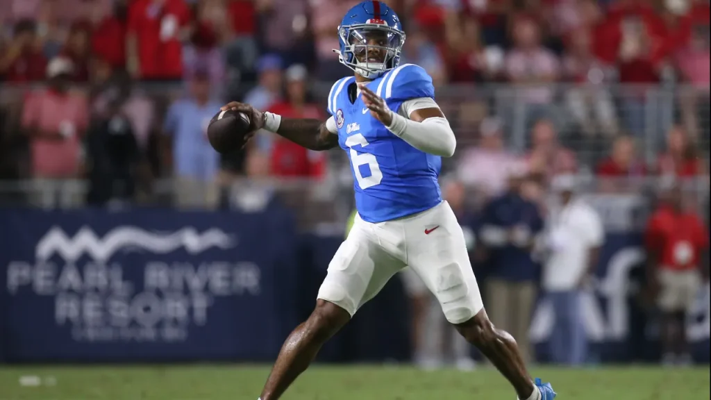 'hotty f— toddy': ole miss qb trinidad chambliss screams f bomb on national tv after win over lsu